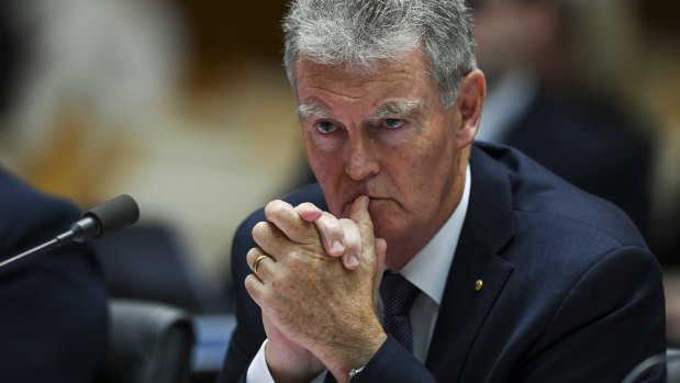 Director-General of the Australian Security Intelligence Organisation (ASIO) Duncan Lewis speaks during Senate Estimates at Parliament House.