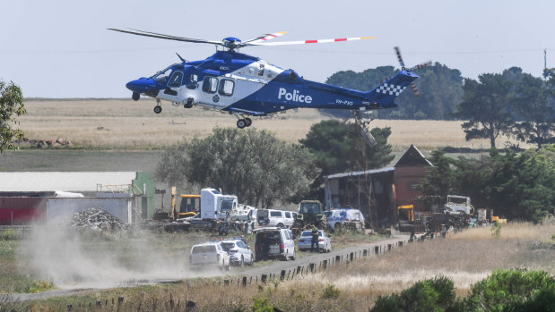 Emergency services are responding to a chemical drum explosion.