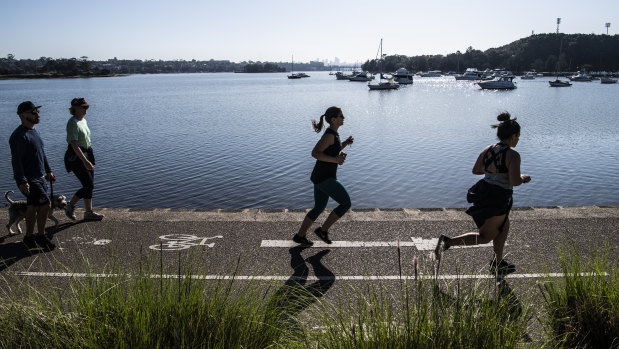 Councils have asked people to reduce their use of the Bay Run in Sydney's inner west. 