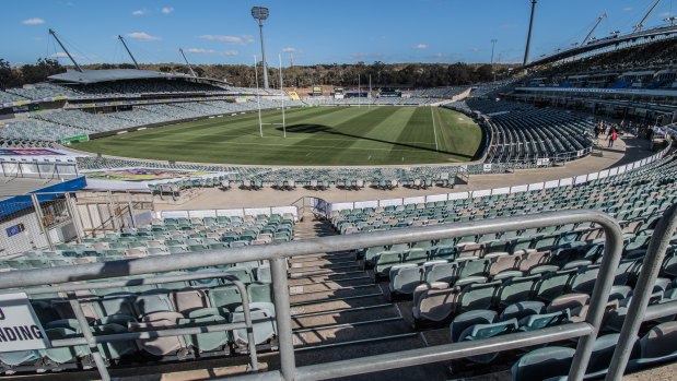 The future of Canberra Stadium remains unclear.