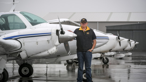 Peninsula Aero Club president Jack Vevers