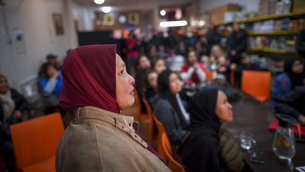 A meeting of migrant farm workers in Springvale in mid year