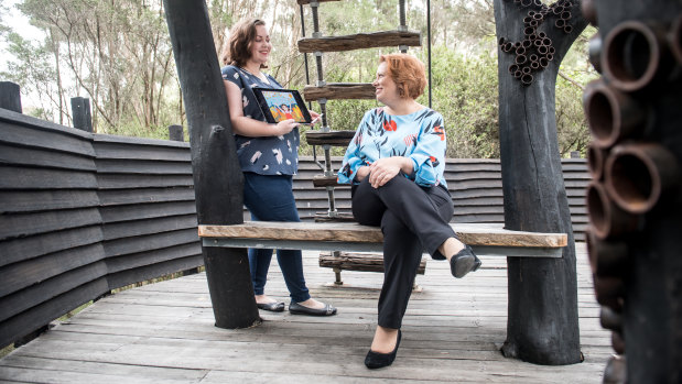 Illustrator Juliette Dudley and author Samantha Tidy have channelled their passion for Canberra into the children's book Our Bush Capital.