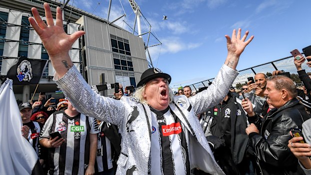 Jeffrey Corfe outside the MCG in 2018.