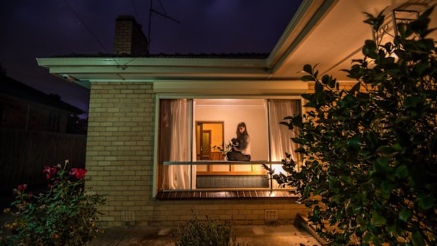 Miriam Jones seeing out her quarantine period after returning from Vietnam.