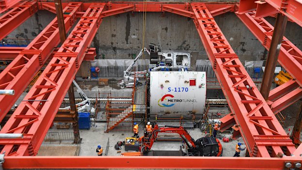 Metro Tunnel's North Melbourne site