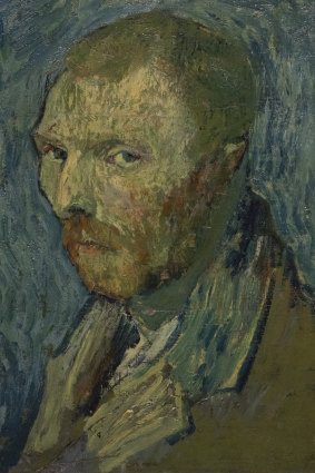 An 1889 self-portrait of Vincent van Gogh.