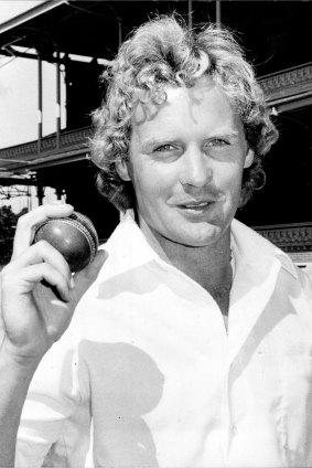 Australian fast bowler Rodney Hogg in 1979.