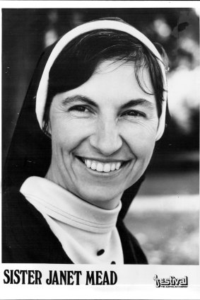 A 1975 publicity still of Sister Janet Mead.