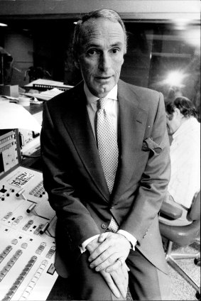 Bruce Gyngell, head of the SBS, in 1980.