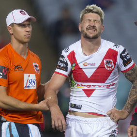 Huge loss: Gareth Widdop's absence has spelled disaster for the Dragons. 