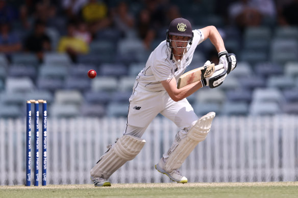 Cameron Bancroft playing for Western Australia.