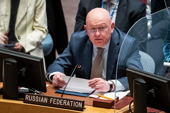 Vassily Nebenzia, permanent representative of Russia to the United Nations.