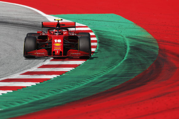 Charles Leclerc finished second in Austria but Ferrari are still moving up their plans to upgrade their cars.
