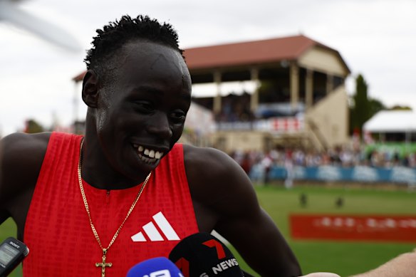 Gout flashes his trademark smile.