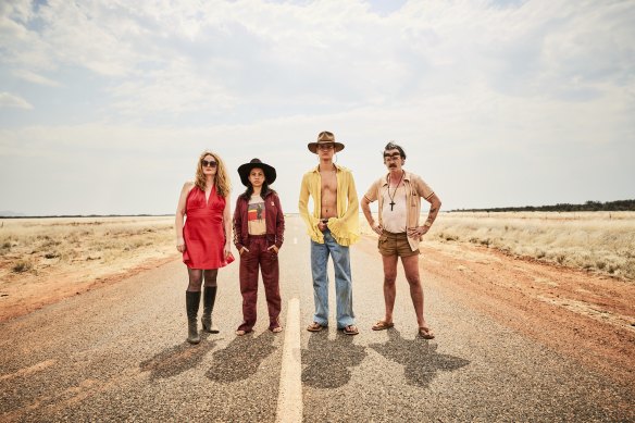 Miranda Otto, Sherry-Lee Watson, Will McDonald and Noah Taylor in Thou Shalt Not Steal, one of Stan’s recent local commissions.