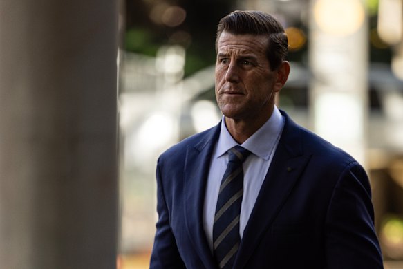 Ben Roberts-Smith outside the Federal Court earlier this month.