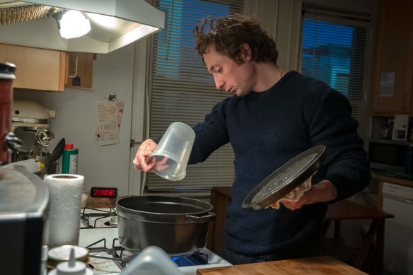 Painfully gripping: Jeremy Allen White in The Bear.