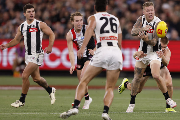 Jordan de Goey had a quiet game against the Saints.