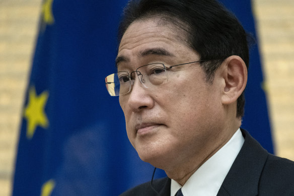 Japanese Prime Minister Fumio Kishida.