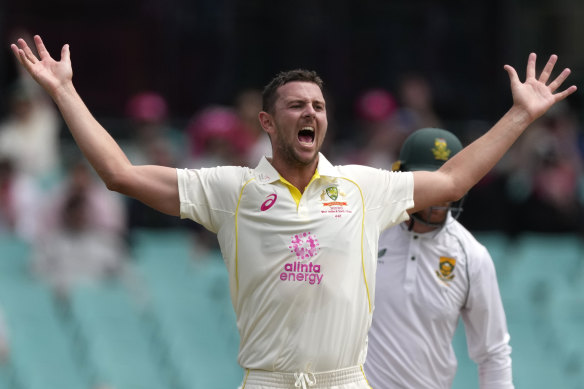 Josh Hazlewood missed all four Tests against India due to an Achilles injury.