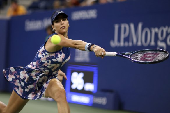 Ajla Tomljanovic took the second set to a tie-breaker but was unable to overcome the Wimbledon finalist.