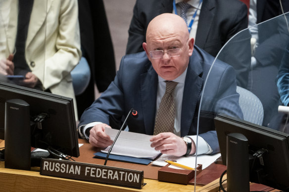 Vassily Nebenzia, permanent representative of Russia to the United Nations.