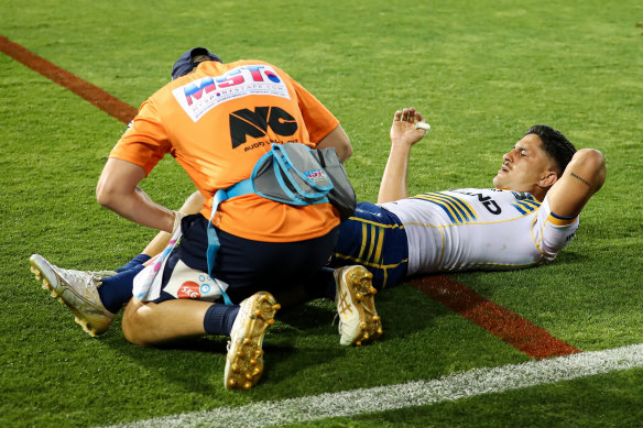 The Eels sent Dylan Brown for scans on Saturday.