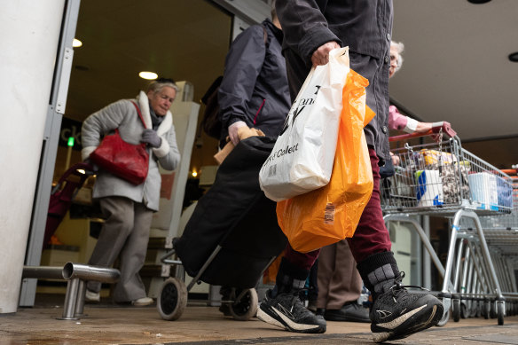 Supermarkets have been the scene of spitting attacks.