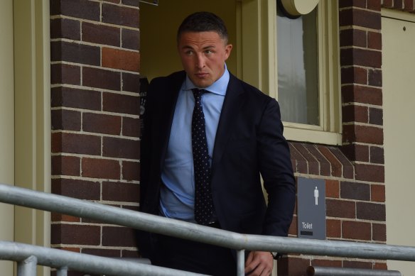 Sam Burgess at Moss Vale Local Court  on Monday