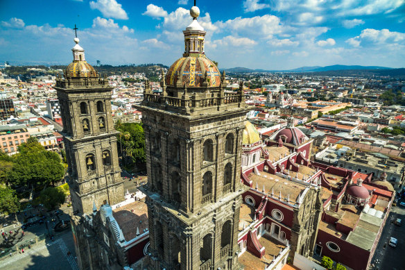 Puebla’s cathedral.