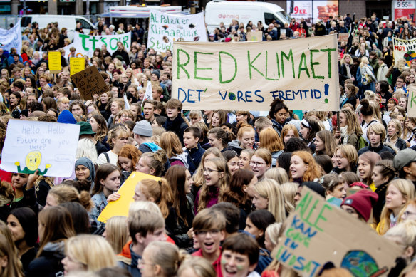 Protesters held a rally in Copenhagen on Friday.