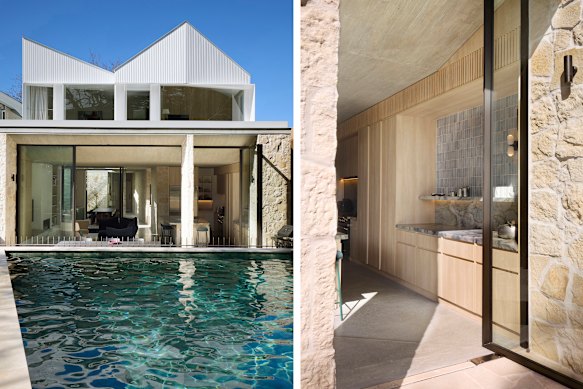 Aurora é uma casa ultramoderna de cinco quartos em Bellevue Hill.