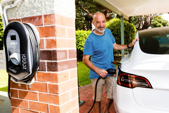 Chris Ross was one of 12,000 Australians who bought a Tesla Model 3 last year.