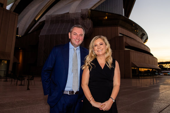 Chief digital and publishing officer Chris Janz and SMH editor Lisa Davies. 