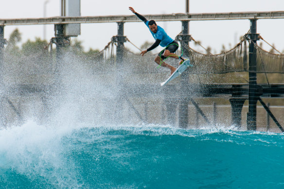 Italo Ferreira takes flight.