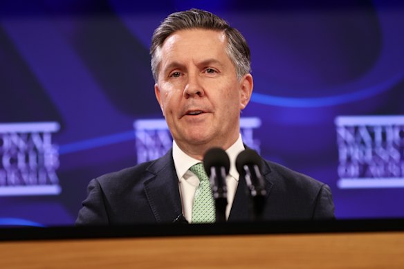 NDIS Minister Mark Butler announces changes to the scheme on Wednesday.