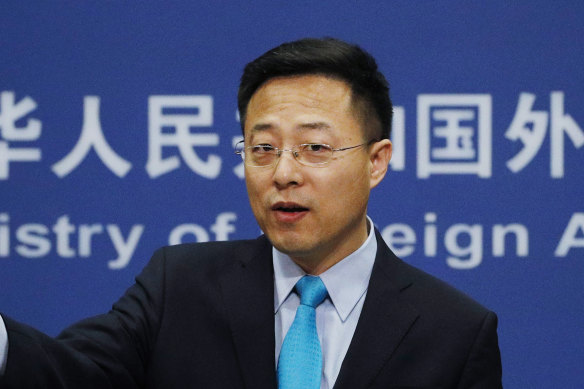 Chinese Foreign Ministry spokesman Zhao Lijian. 