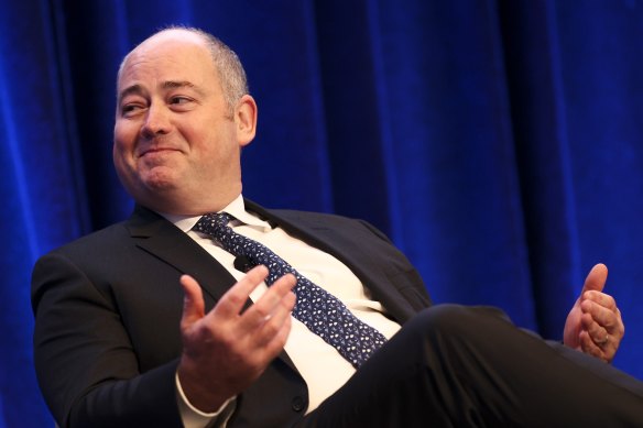 NAB chief executive Andrew Irvine warned of the inflationary impact of “tariff madness”.