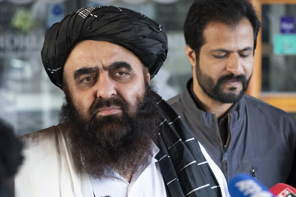 Afghan Foreign Minister Amir Khan Muttaqi.