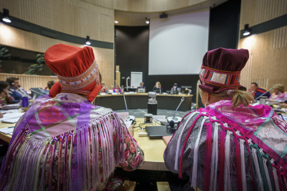 The Samediggi, Finland’s 25 member Indigenous parliament, meets for about six weeks a year. 