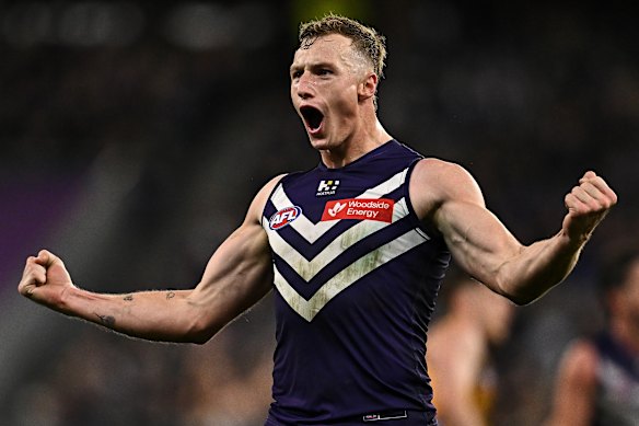 Dockers big man Josh Treacy.