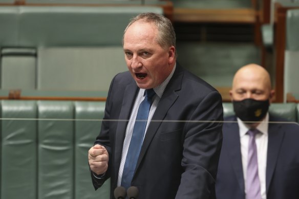 Deputy Prime Minister Barnaby Joyce’s Nationals partyroom is divided over a net zero emissions target by 2050.