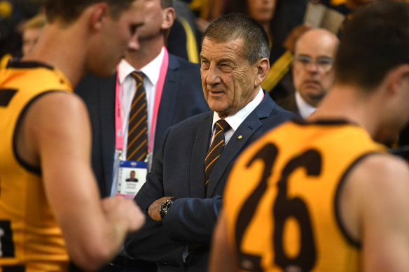 Hawthorn president Jeff Kennett says the Hawks will continue to take revenue from pokies.