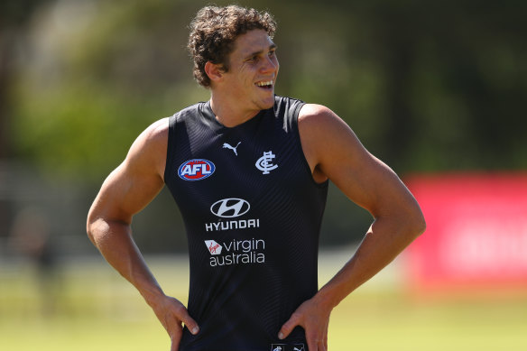 Charlie Curnow is back at last for Carlton.