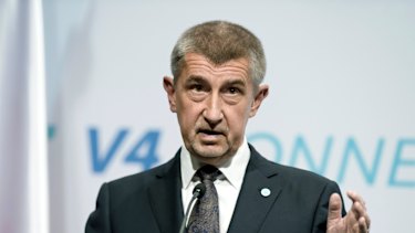 Czech Prime Minister Andrej Babis.