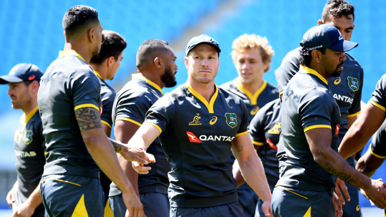 Danger: Stand-in Wallabies captain David Pocock will be a key figure for Australia on Saturday against Argentina. 