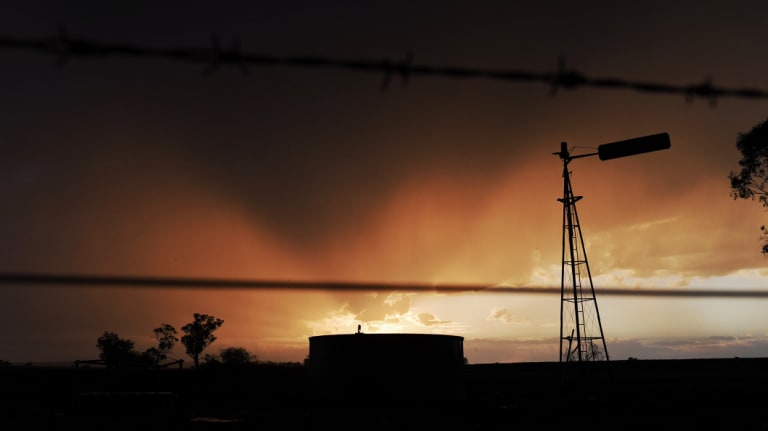 Storms and showers near Narrabri as patchy rain finally starts falling on some drought areas.