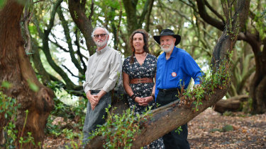 Powered by optimism, curiosity and commitment to the planet - Peter Cock, Chelsea McNab and Bob Rich at Moora Moora. 