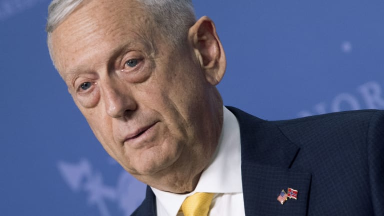 US Secretary of Defence James Mattis.